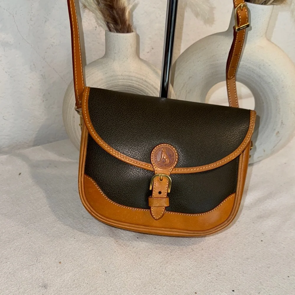 Authentic Francois Marot Paris Black and Tan Crossbody Bag - Picture 1 of 13